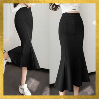 Chân váy đuôi cá xẻ tà Xinh xòe dưới dáng dài ULZZANG Hàn Quốc, chất tuyết mưa tôn dáng (Freeship) co giãn