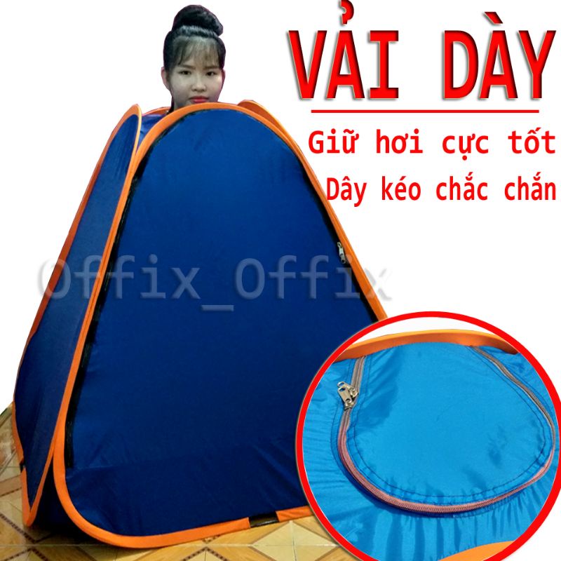 [CHỌN MÀU] Lều xông hơi tự bung CHUI ĐẦU cao cấp Siêu bền, chống thấm 100% Offix