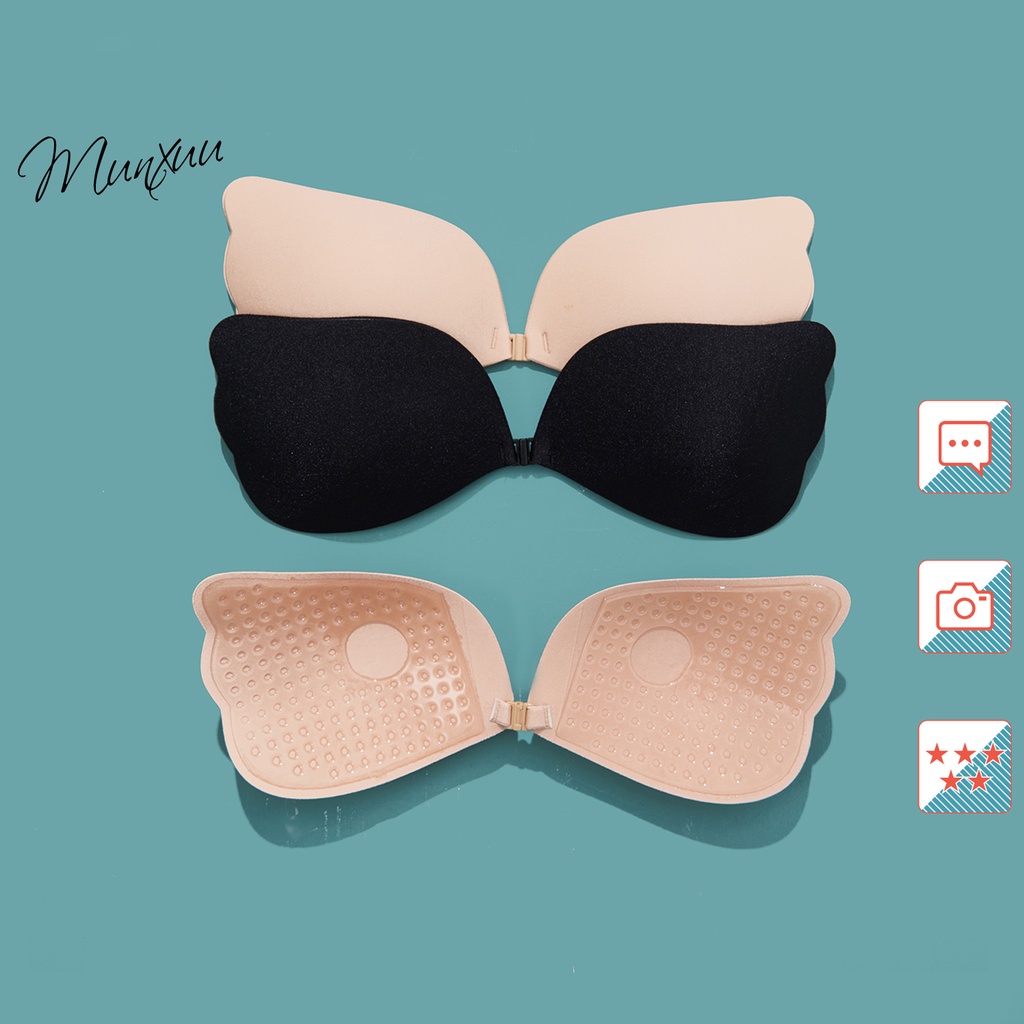 Miếng dán ngực hình cánh tiên MUNXUU thiết kế cài trước nâng ngực, keo dính siêu chắc có thể tái sử dụng- MD05 spe
