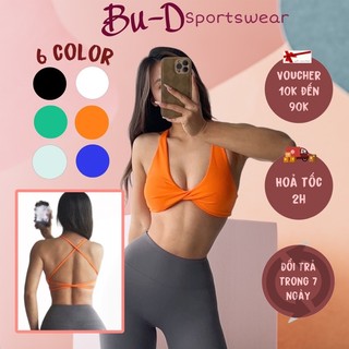 Áo thể thao gym yoga cao cấp thiết kế dây chéo lưng ( mã ĐB6)