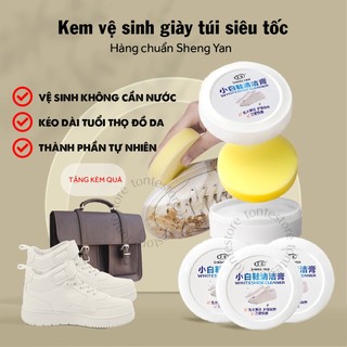 Kem vệ sinh giày dép, đồ da túi xách - không cần nước, mùi thơm dịu (Hàng chuẩn Sheng Yan)
