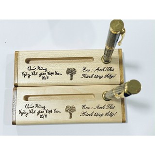 Bút Ký Trầm Hương Sánh Chìm Cao Cấp Khắc Tên Theo Yêu Cầu Miễn Phí - Làm Quà Tặng Sang Trọng, Đẳng Cấp