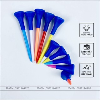 Tee Chơi Golf Caition - Tee Nhựa dài ngắn 4,2 - 8,3cm - Có đầu bằng cao su mềm rễ ràng để bóng - 360 STORE