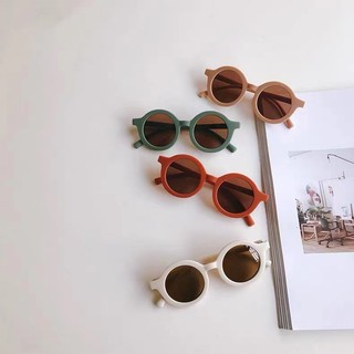Kính Râm Mắt Tròn Gọng Nhựa Phong Cách Cho Bé Từ 0-4 Tuổi K118