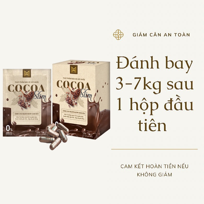 [Chính hãng] Giảm cân Cocoa Slim Cty Chính Hãng Cacao giảm cân, giảm ...