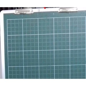 Bảng Flipchart viết phấn từ, in lụa ô ly tiểu học, chân STĐ