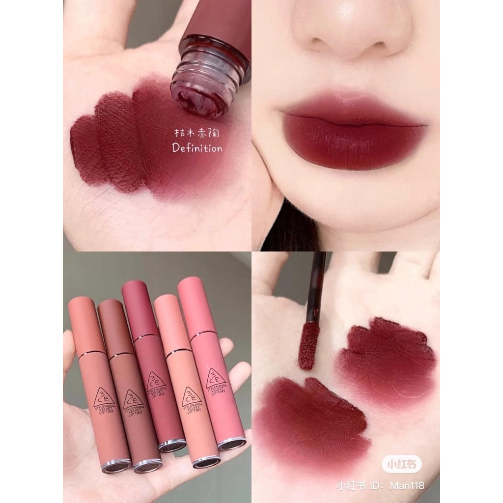 Son 3CE Velvet Lip Tint Definition Shopee Việt Nam
