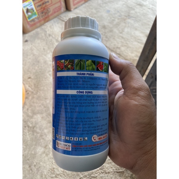 Siêu bung đọt kéo đọt vi lượng hữu cơ hitoco 500ml