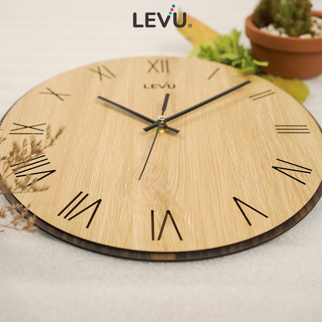 Đồng Hồ Treo Tường Gỗ Classic Decor SB043 trang trí phòng