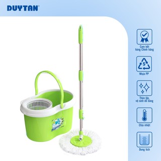 Bộ lau nhà Matsu 14 Lít DUY TÂN nhựa PP, bộ lau nhà 360 độ, bông lau microfiber mịn, thấm hút