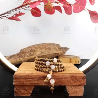 Vòng Tay Trầm Hương 108 Hạt Mix Đá Ngũ Bảo Trợ Mệnh (Không Chặn Bạc) - Mộc Trầm Hương MTH