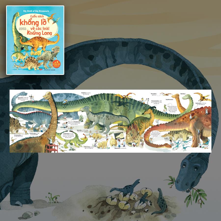 Ảnh Big book of big dinosaurs - Cuốn sách khổng lồ về các loài khủng long - Dành cho trẻ 2 - 12 tuổi - Đinh Tị Books 4