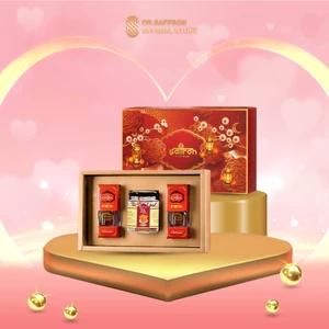 Hộp quà tặng nhụy hoa nghệ tây và đông trùng hạ thảo phù hợp tặng người thân, bạn bè, đồng nghiệp,..