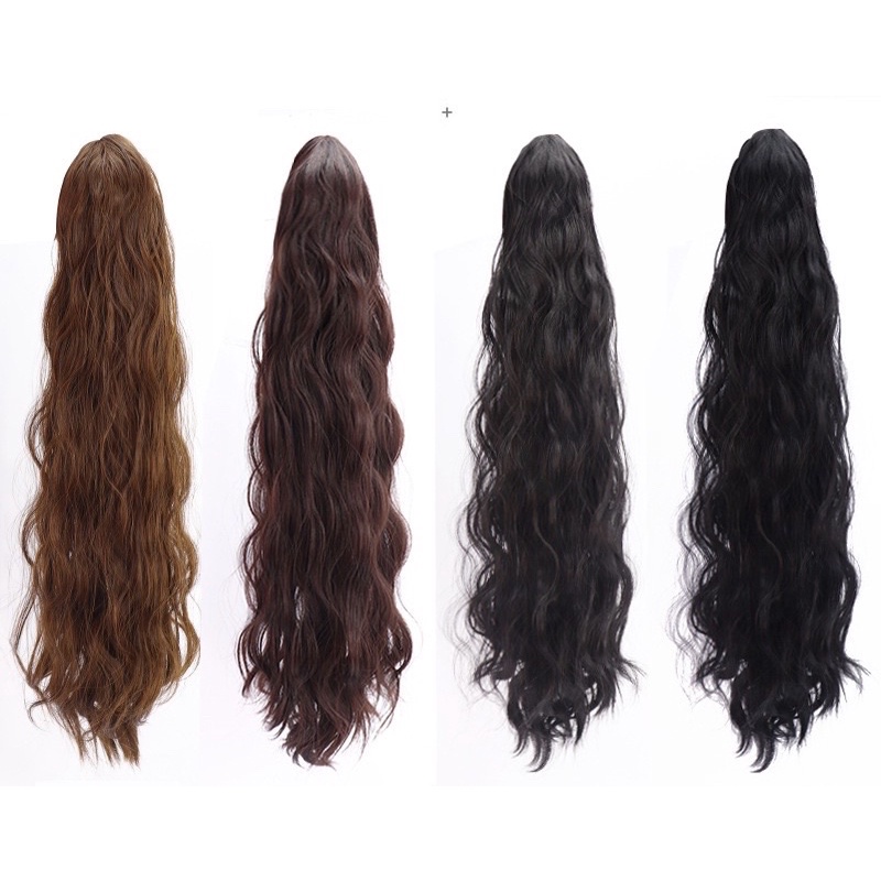 [HÀNG SIÊU CẤP] TÓC GIẢ NGOẠM XOĂN XÙ CÁ TÍNH DÀI 55-60 CM KÈM HÌNH THẬT