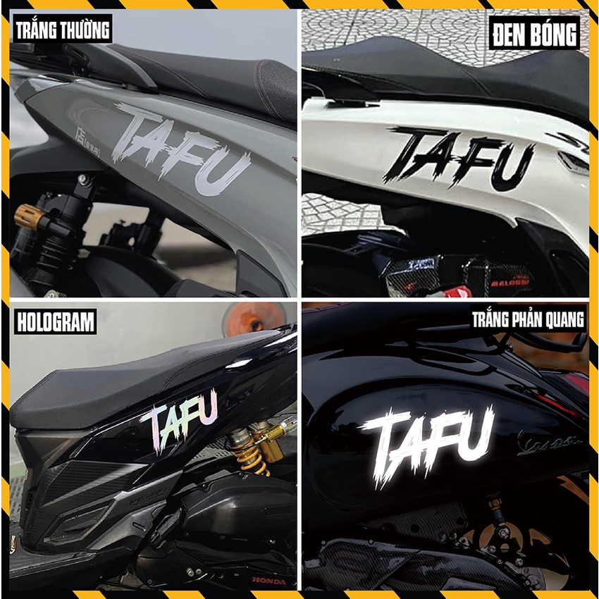 [1 Chiếc] Team Decal Dán Xe Máy Thiết Kế TAFU | DVT-TAFU | Tem Sticker ...