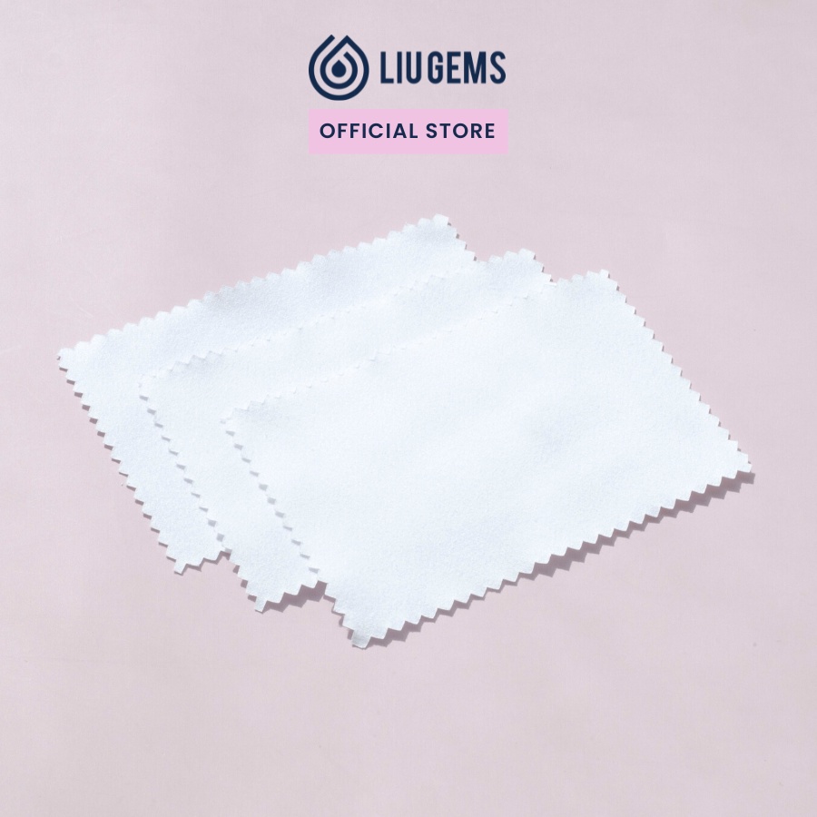 Khăn Làm Sáng Bộ Trang Sức Charm, Dây Bạc 925 Liugems Bị Đen PK12
