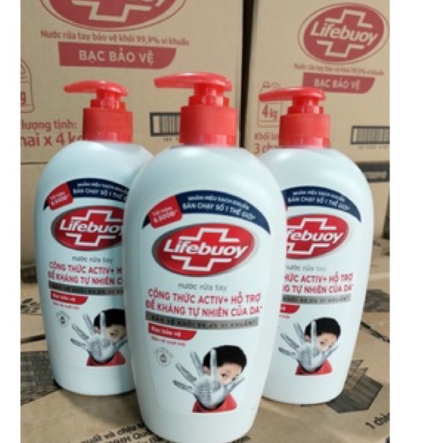 Liifebuoy rữa tay chai 450gr màu đỏ