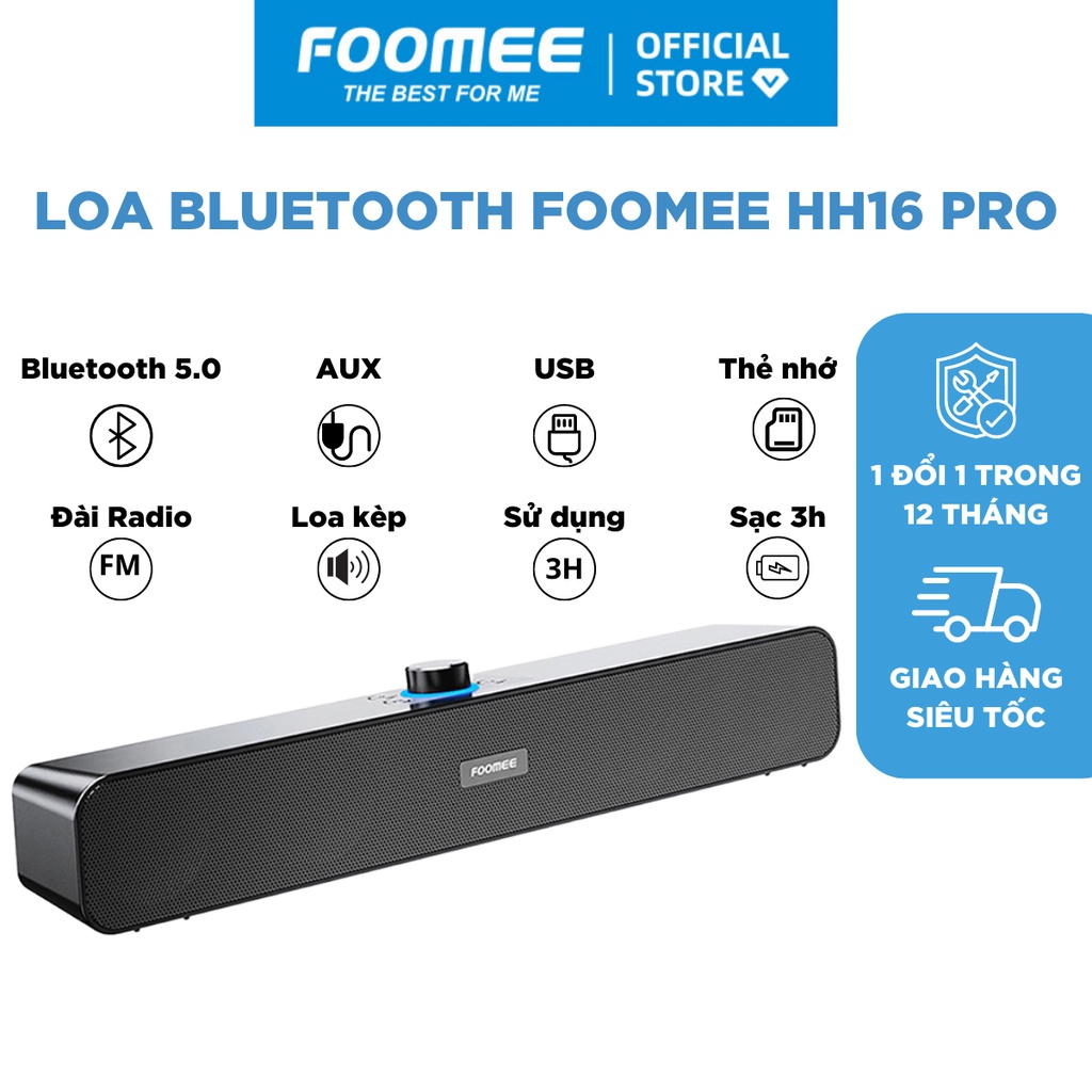 Loa Bluetooth FOOMEE HH16 pro - Kết Nối Cuộc Gọi - Phạm vi kết nối 10 ...