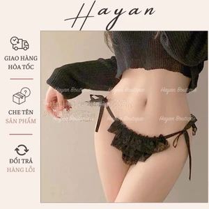 HT033 Quần lót ren dây buộc 2 bên quyến rũ, quần lót nữ sexy ren mềm mại HT033