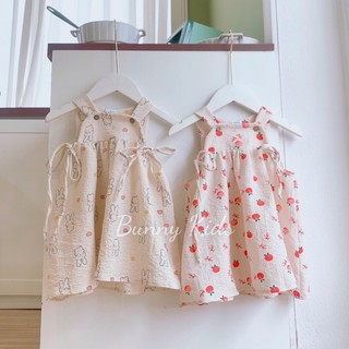 Váy hai dây thắt nơ eo cho bé gái 1-7 tuổi - Bunny Kids