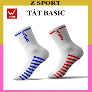 Tất thể thao WIKA BASIC, tất đá bóng mềm mại co giãn, thoáng khí