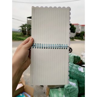 Sổ lò xo vuông có móc charm