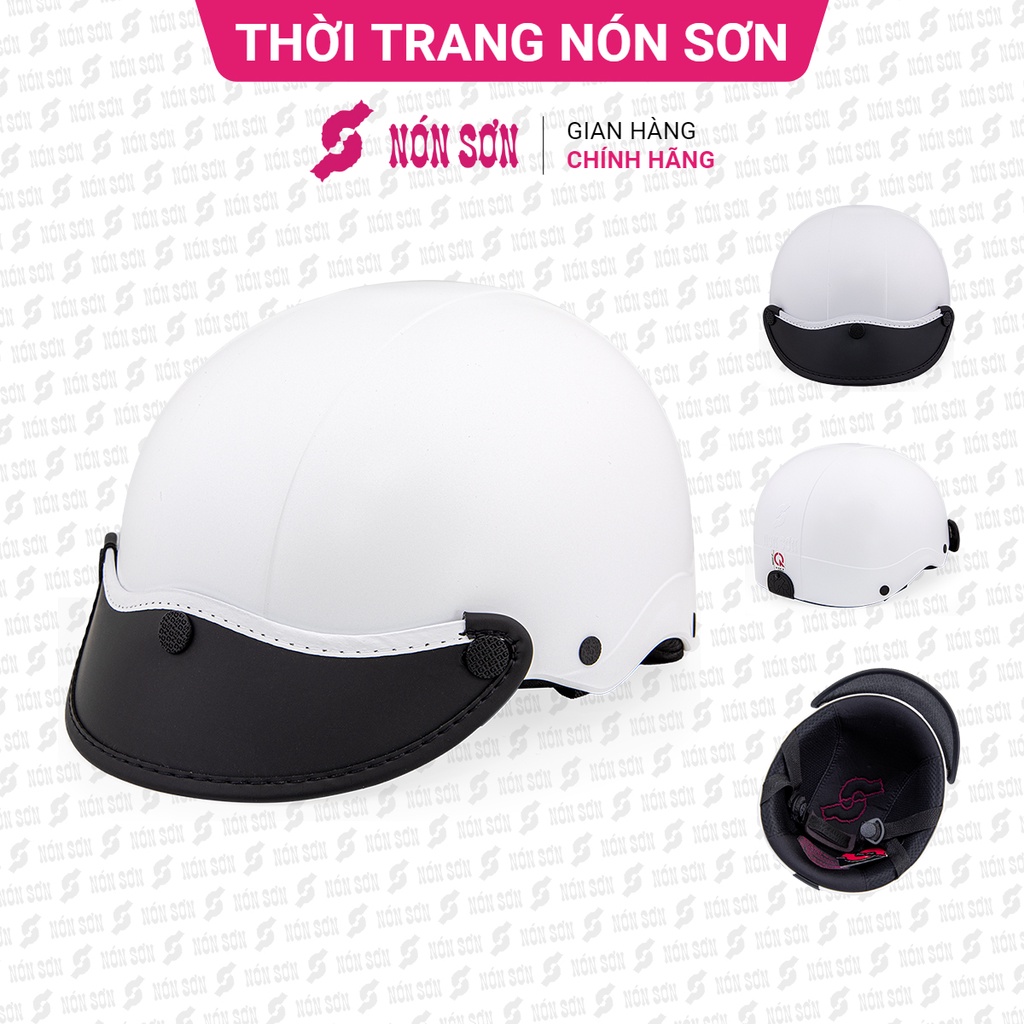 Mũ bảo hiểm nửa đầu trơn chính hãng NÓN SƠN TN-TR-002
