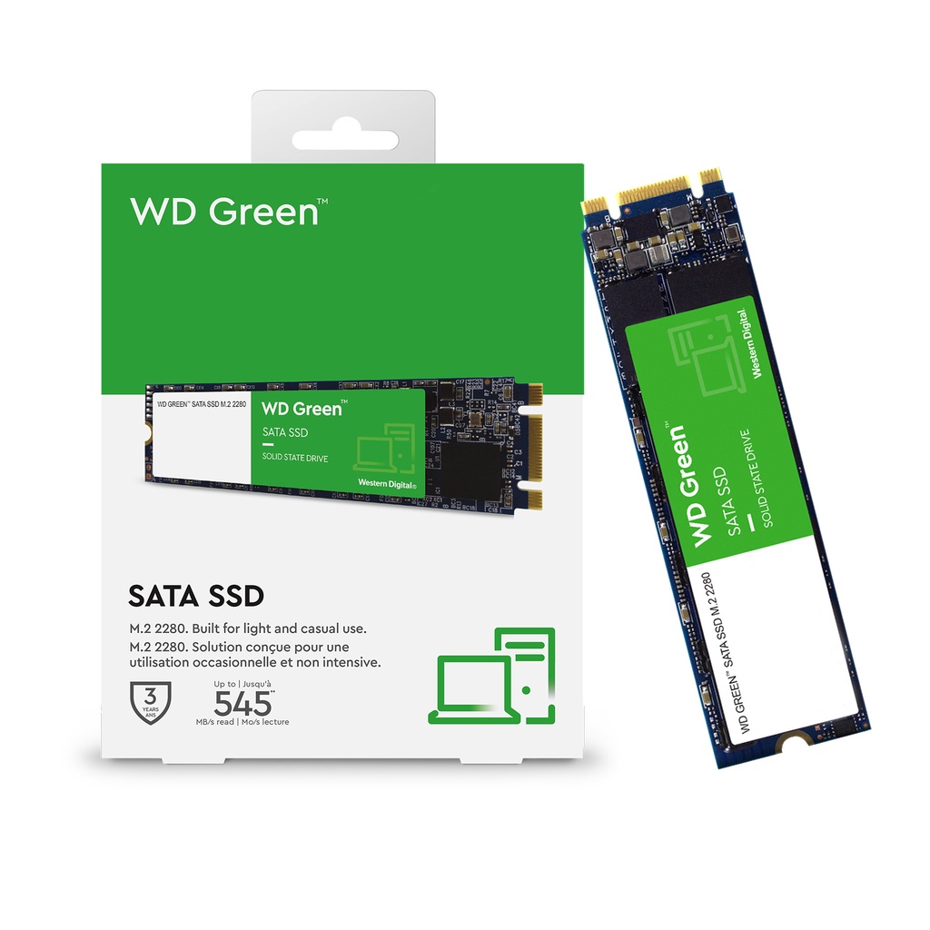 Ổ Cứng Ssd Western Digital Green M2 2280 Sata Iii 240gb 480gb Model G3g0b Mới 2023 Bảo Hành 3 2477