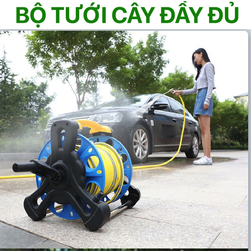 Bộ vòi rửa xe, tưới cây - Bộ rulo cuộn dây | Shopee Việt Nam