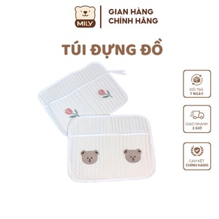 Túi đa năng chính hãng Mily đựng bỉm, khăn, sữa. Treo xe đẩy