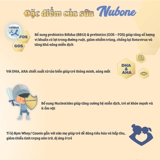 Sữa bột Nubone Plus+, Step 1,Step 2 hộp 750g nhập khẩu nguyên lon từ Hàn Quốc