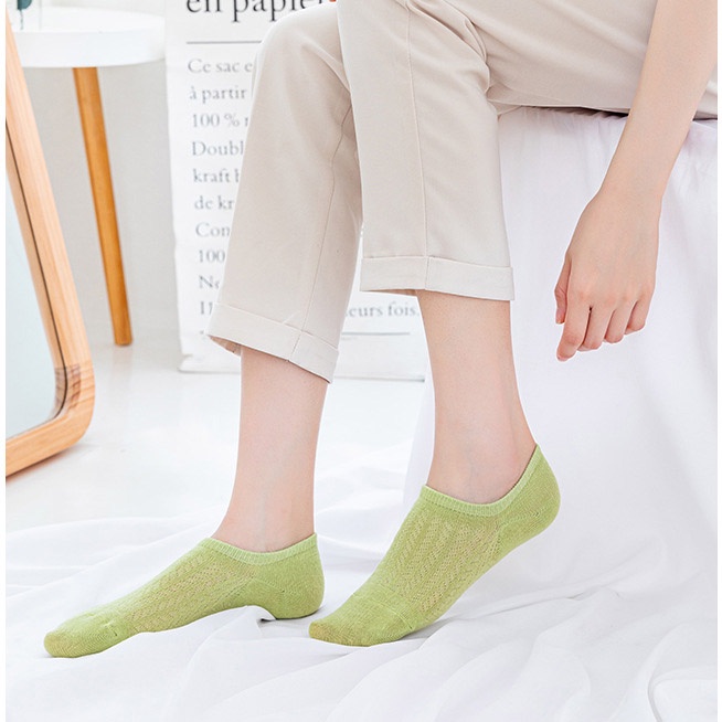 Tất Nữ Cổ Ngắn Thông Hơi, Vớ Nữ Cotton Thấm Hút Tốt Ngăn Mùi Hôi ZANABRA T81