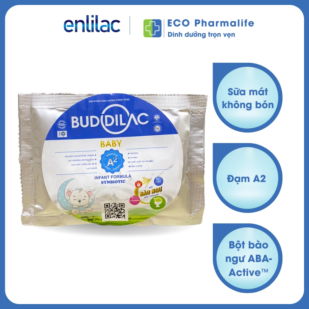 Combo 3 Gói sữa dùng thử Sữa bột Buddilac Baby giúp bé tăng cân, ngủ ...