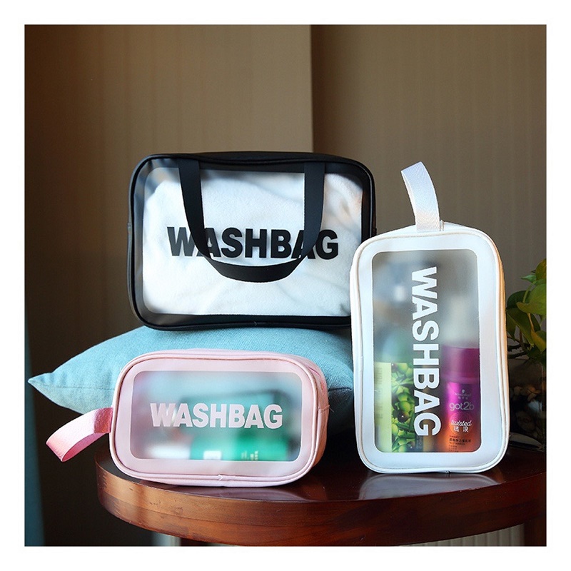 Cốp Trang Điểm Dạng Túi Xách Tay, Túi Cốp Đựng Mỹ Phẩm WASHBAG 3 size 3 màu Túi đựng đồ trang điểm đồ cá nhân chống nước