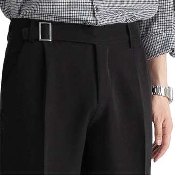 Quần âu nam cạp cao JULIA,quần tây đen nam phong cách hàn quốc,quần âu baggy nam cao cấp có đai,quầy tây âu co dãn nhẹ