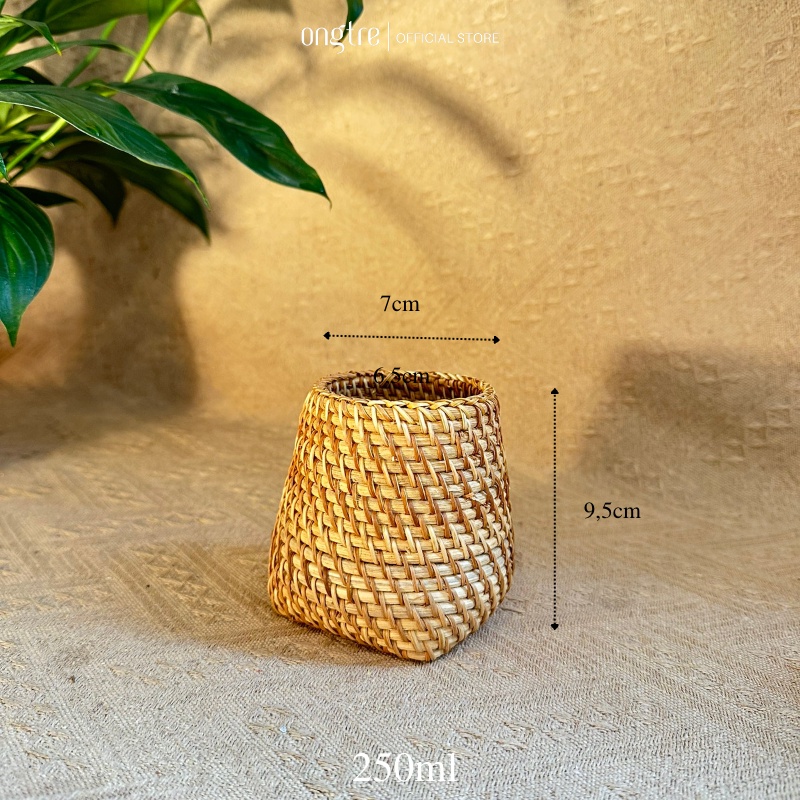 Cốc Decor Mây Guột ONGTRE, Cốc Mây Trang Trí, Ống Cắm Bút, Decor Nhà Cửa, Nhiều Kiểu Dáng, Nhà Hàng, Khách Sạn, Resort