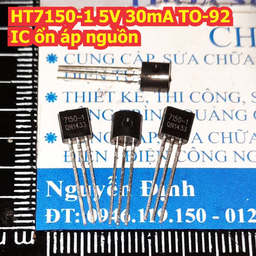 20 con LDO HT7150-1 7150-1 7150 5V 30mA TO-92 IC ổn áp nguon kde1514 ...