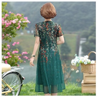 Đầm Trung Niên Che Bụng Dự Tiệc Sang Chảnh VH68