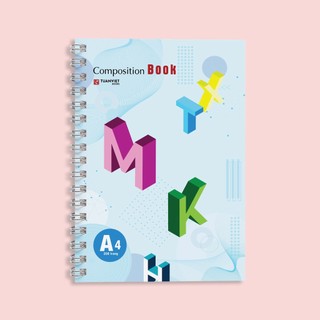 Sổ lò xo kẻ ngang 200 trang khổ A4 TUANVIET BOOKS chủ đề Alphabet - Phù hợp làm sổ kế hoạch, sổ nhật kí, tập vở ghi chép