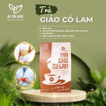 Trà Giảo cổ lam Thái Hưng 25 túi lọc 5g Ổn định huyết áp, giảm cân, hạ mỡ máu, hạ đường huyết