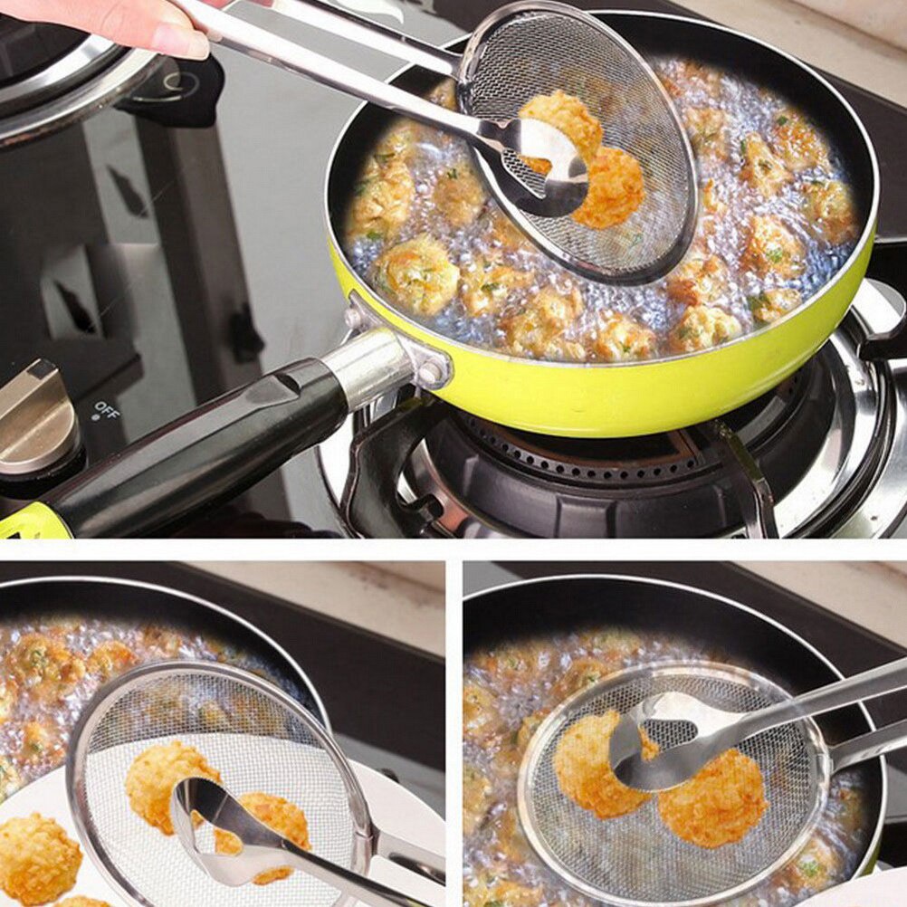 Kẹp lọc dầu chiên rán thép không gỉ chịu nhiệt cao dễ dàng vệ sinh - BINWEE