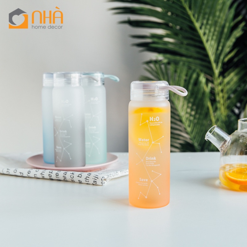 Bình Giữ Nhiệt Hàn Quốc H20 Họa Tiết Chòm Sao Nắp Miệng Chống Tràn