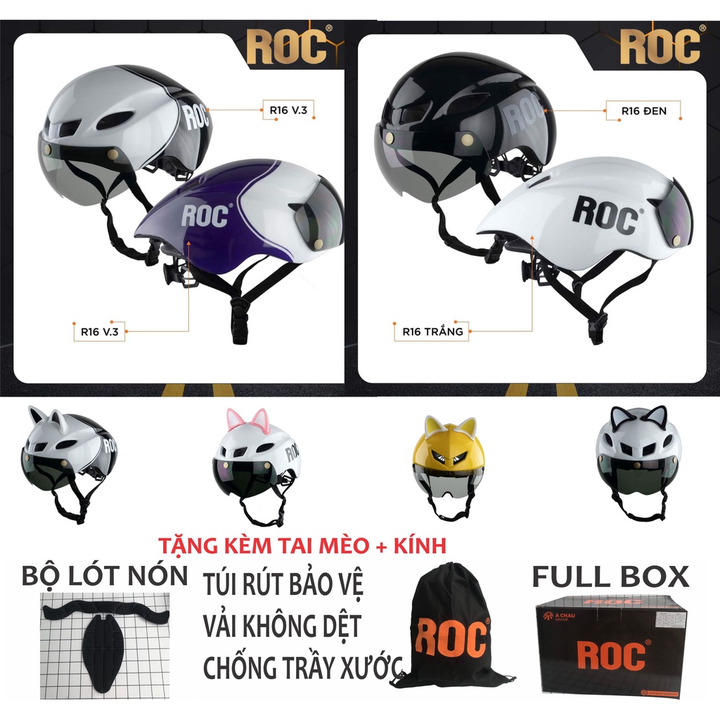 [CHÍNH HÃNG ROC] Mũ bảo hiểm xe đạp thể thao ROYAL MD16 ROC R16 R18 nón ...