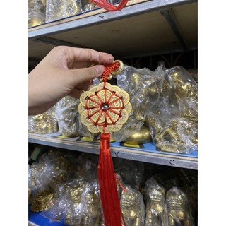Dây Đồng Xu Hoa Mai Thập Toàn Kết Xu Hoa Mai to ở giữa vật phẩm phong thuỷ  lộc