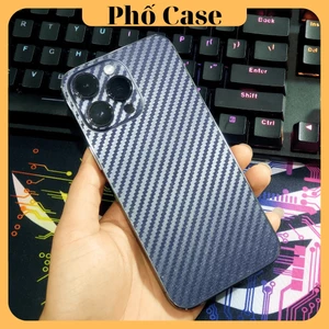 Miếng dán lưng vân Carbon cho iPhone (iPhone 12 – iPhone 17 Pro Max)