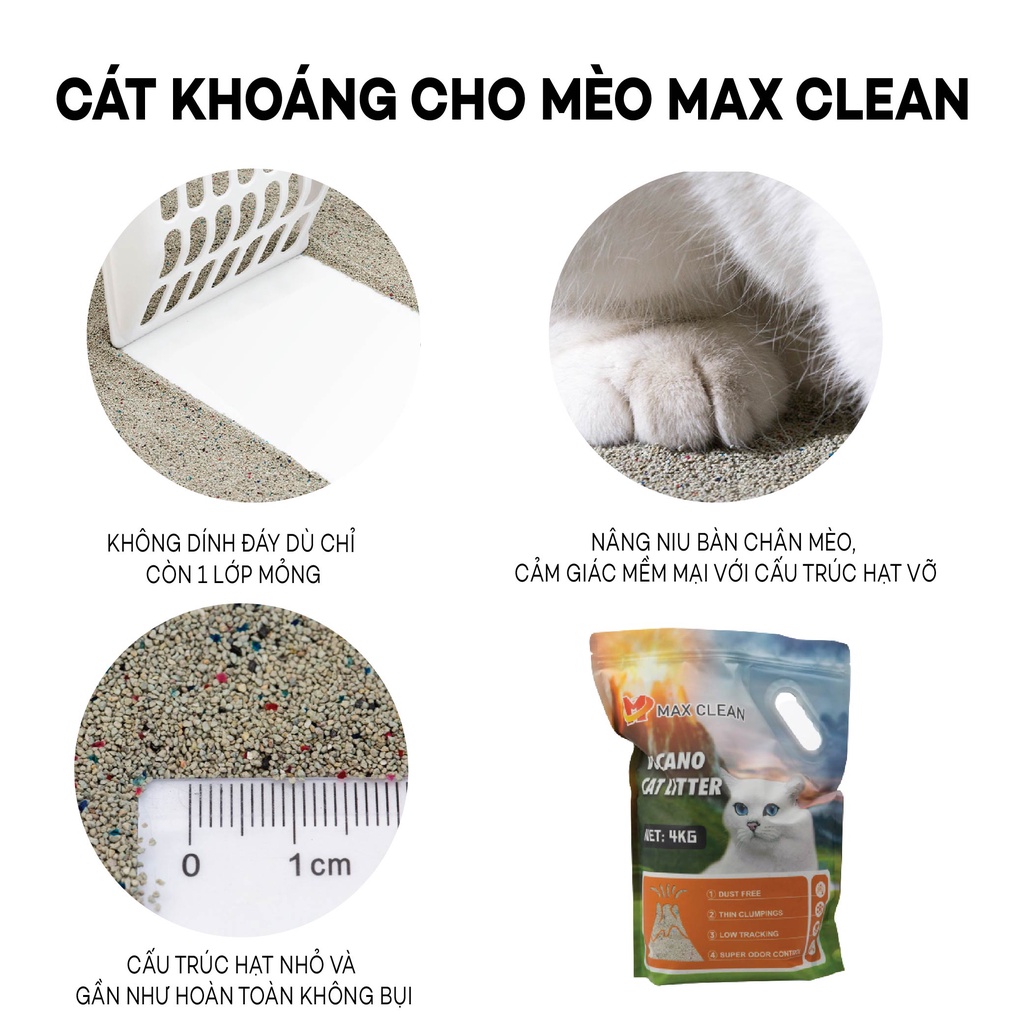 Ảnh Cát Khoáng Cho Mèo, Cát Vệ Sinh Cao Cấp Chuyên Dùng Cho Máy Vệ Sinh, Máy Dọn Phân Mèo 4