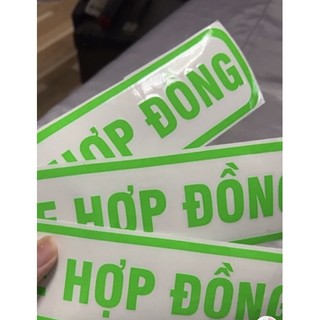 chữ dán xe hợp đồng chất liệu decal chòi không bong tróc
