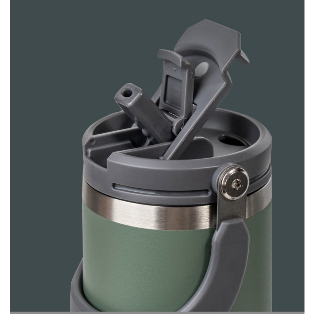 Product image Ly Giữ nhiệt Khắc Tên TYESO Kèm Quai Xách, Ống Hút - Dung tích 600ml - 750ml - 900ml | TS-8828 7