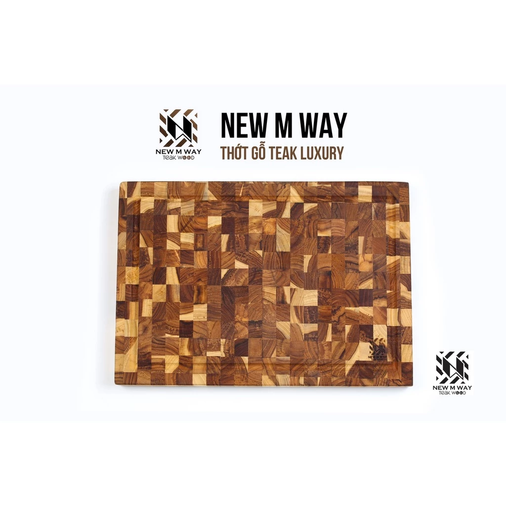 Thớt Gỗ Teak Hình Chữ Nhật