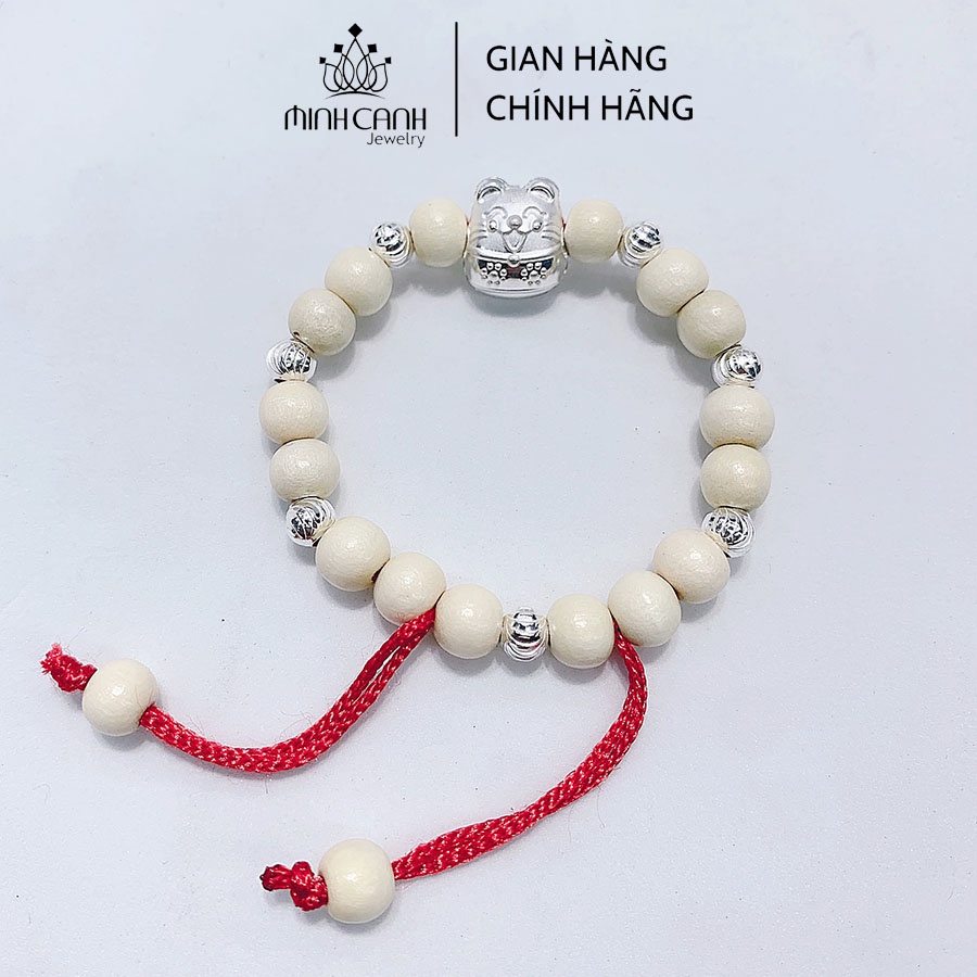 Ảnh Vòng Dâu Tằm Charm Con Mèo 7 Bi Và 9 Bi Cho Bé Trai Và Gái - Minh Canh Jewelry 1